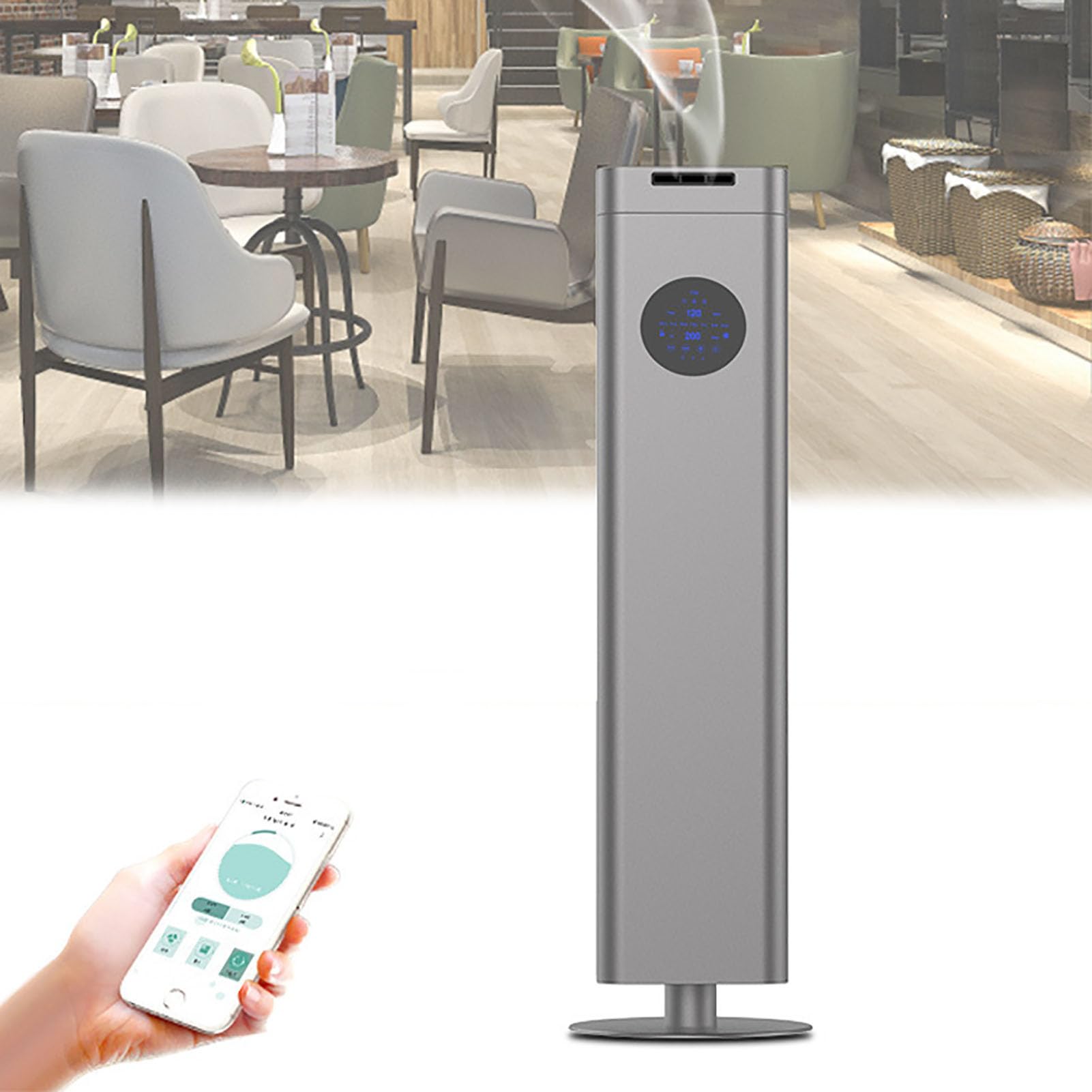 Diffusore di Oli Essenziali da 1500 ml, Macchina per profumare l;Aria per la casa, con Controllo Intelligente, Copertura di 2000-3000 Piedi Quadrati, sistemas di Diffusione