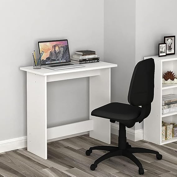 NE Furniture Modern White Desk Work from Home Table, Home Office