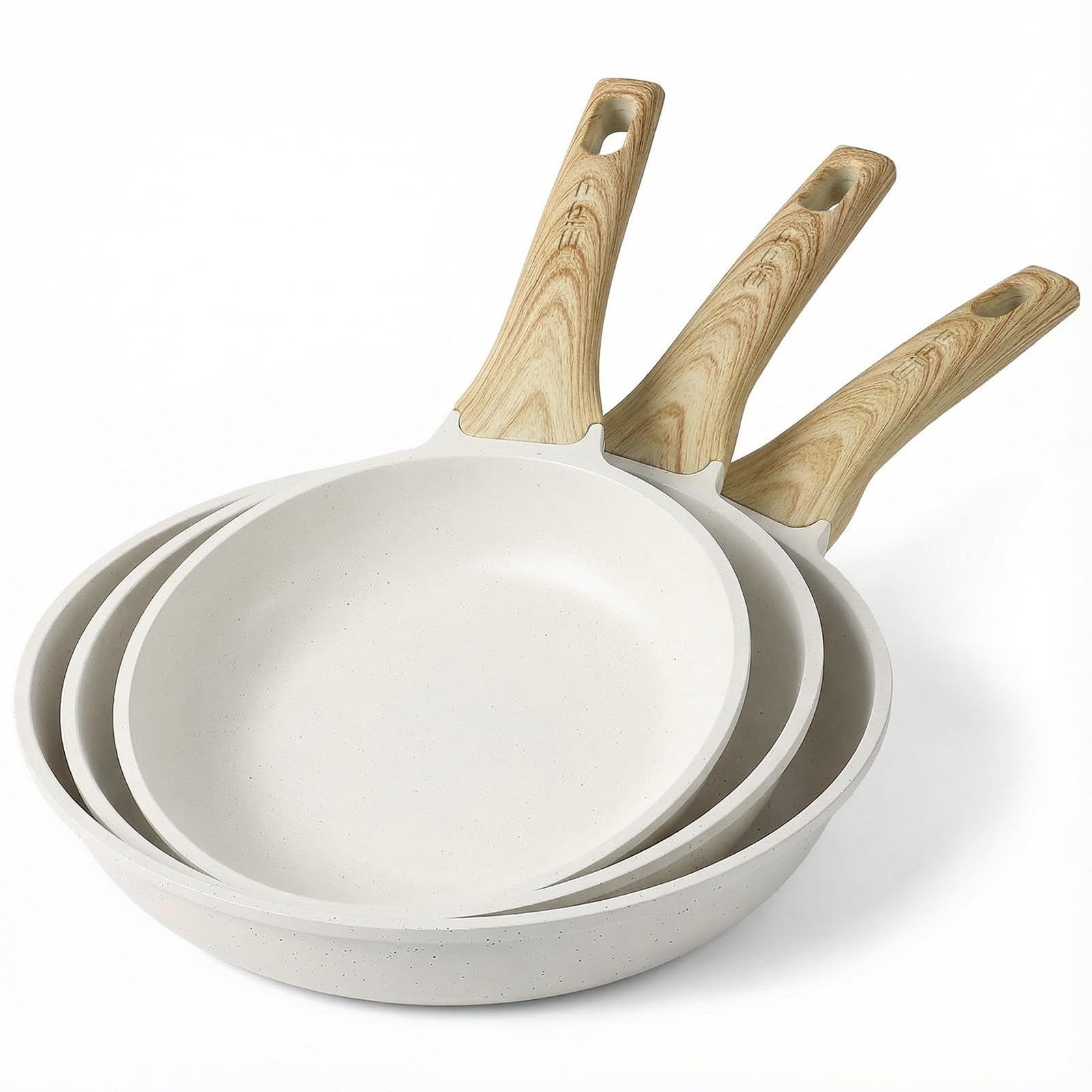 GiPP Granit-Antihaft-Bratpfanne mit Deckel,Gesunde und ungiftige Pfanne,induktionsgeeignet,PFAS und PFOA-frei,spülmaschinenfest,mit Ergonomischer Griff