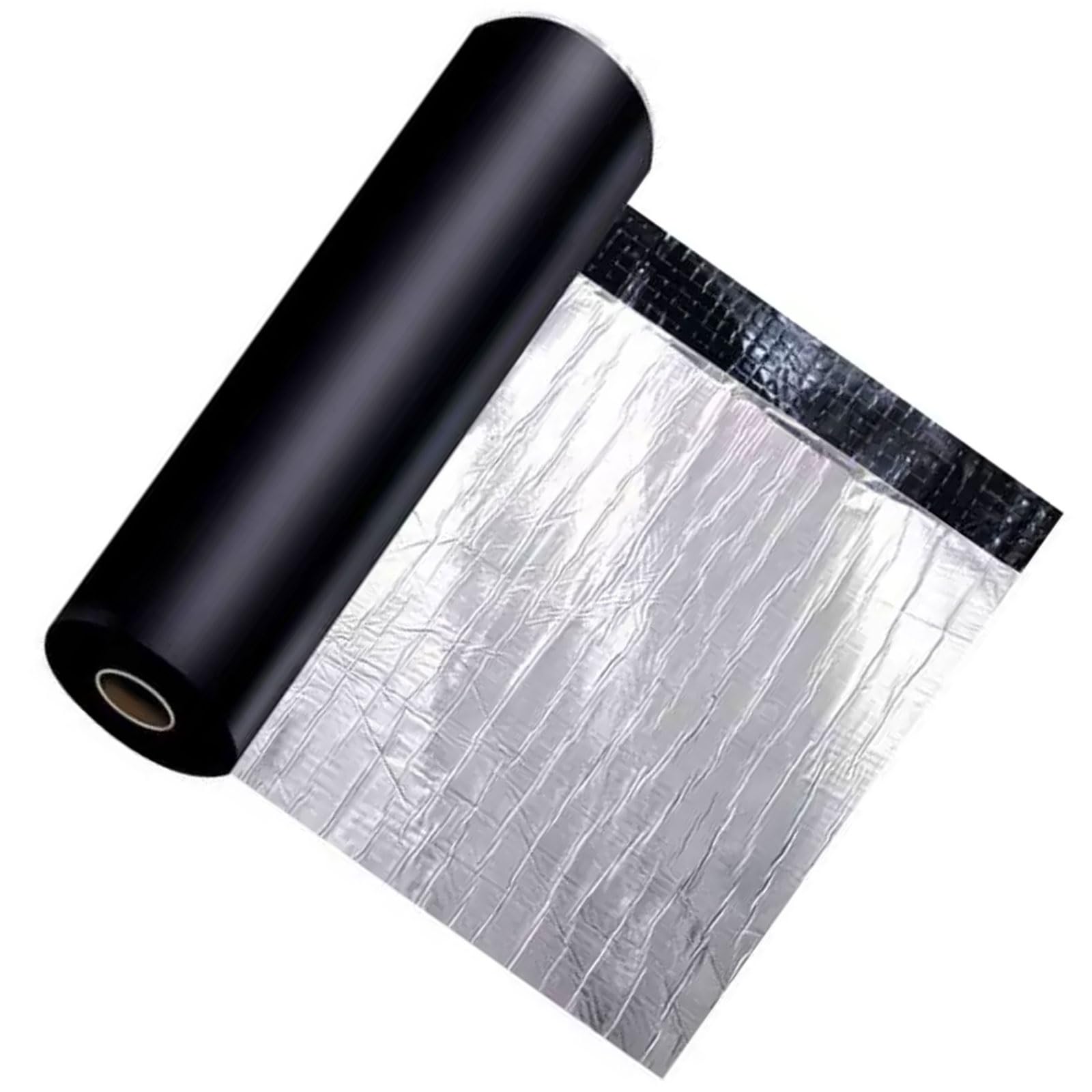 Cinta de Butilo, Tela Asfaltica Autoadhesiva, Cinta Bituminosa, Cinta Selladora Impermeable, Cinta Adhesiva Impermeable para Tejados para Goteras en Techos, Grietas Superficiales(0.5x5m)