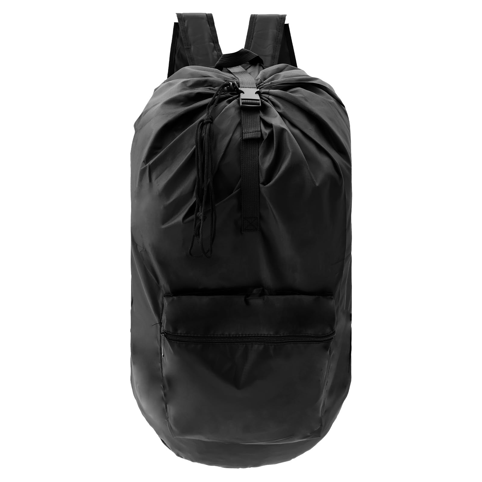 NIHUIFDPY Laundry Backpack, Travel Laundry Bag with Adjustable Straps and Pocket, Waterproof Oxford Dirty Wet Clothes Bag with Drawstring for Gym Swimsuit Workout Yoga Beach Pool