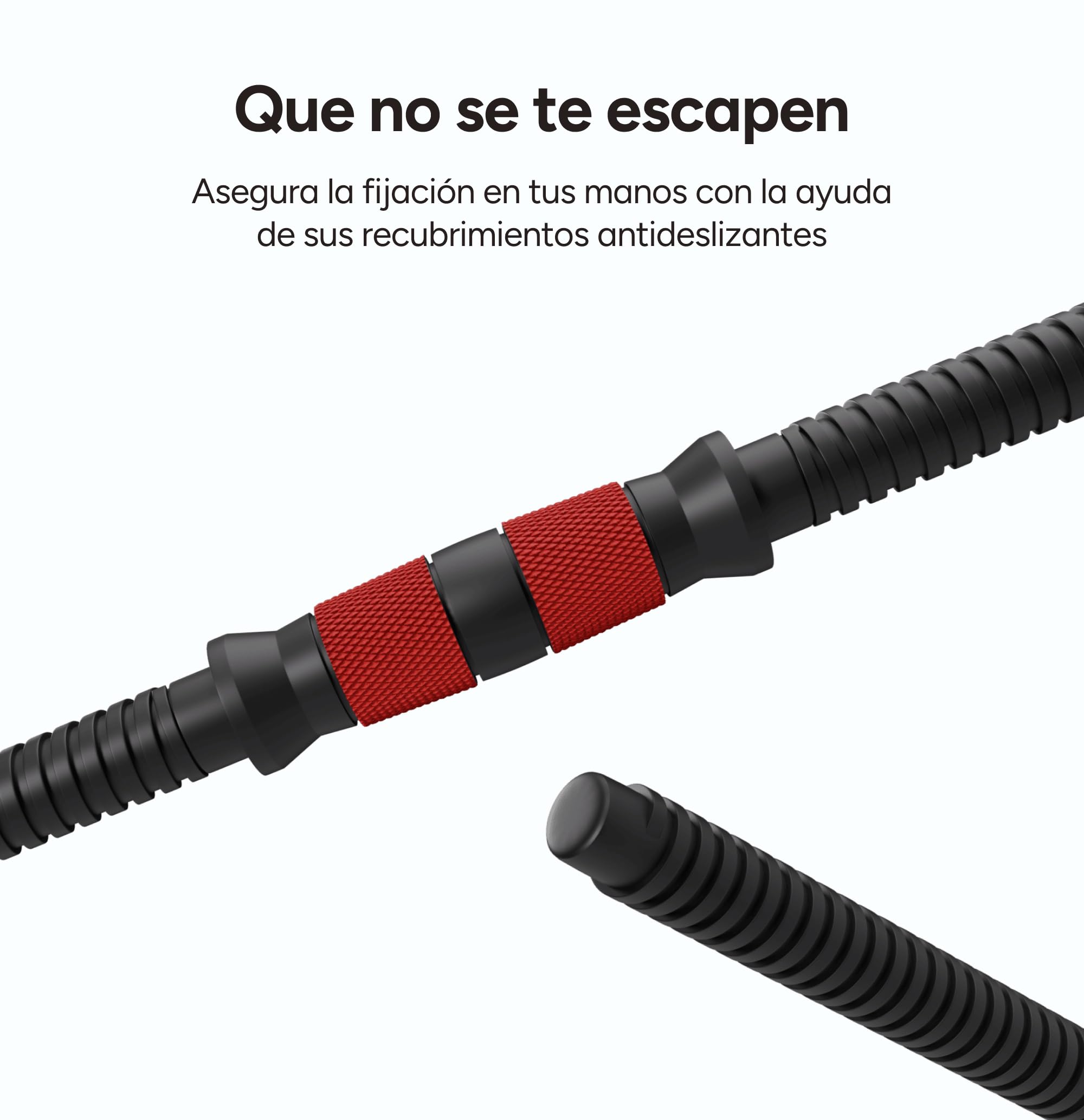 KSIX Kit de Pesas Ajustable 4 en 1, Mancuernas y Pesas Rusas Modulares, Barras Acolchadas con Foam, Negro y Naranja, Discos Múltiples, Entrenamiento Muscular Completo