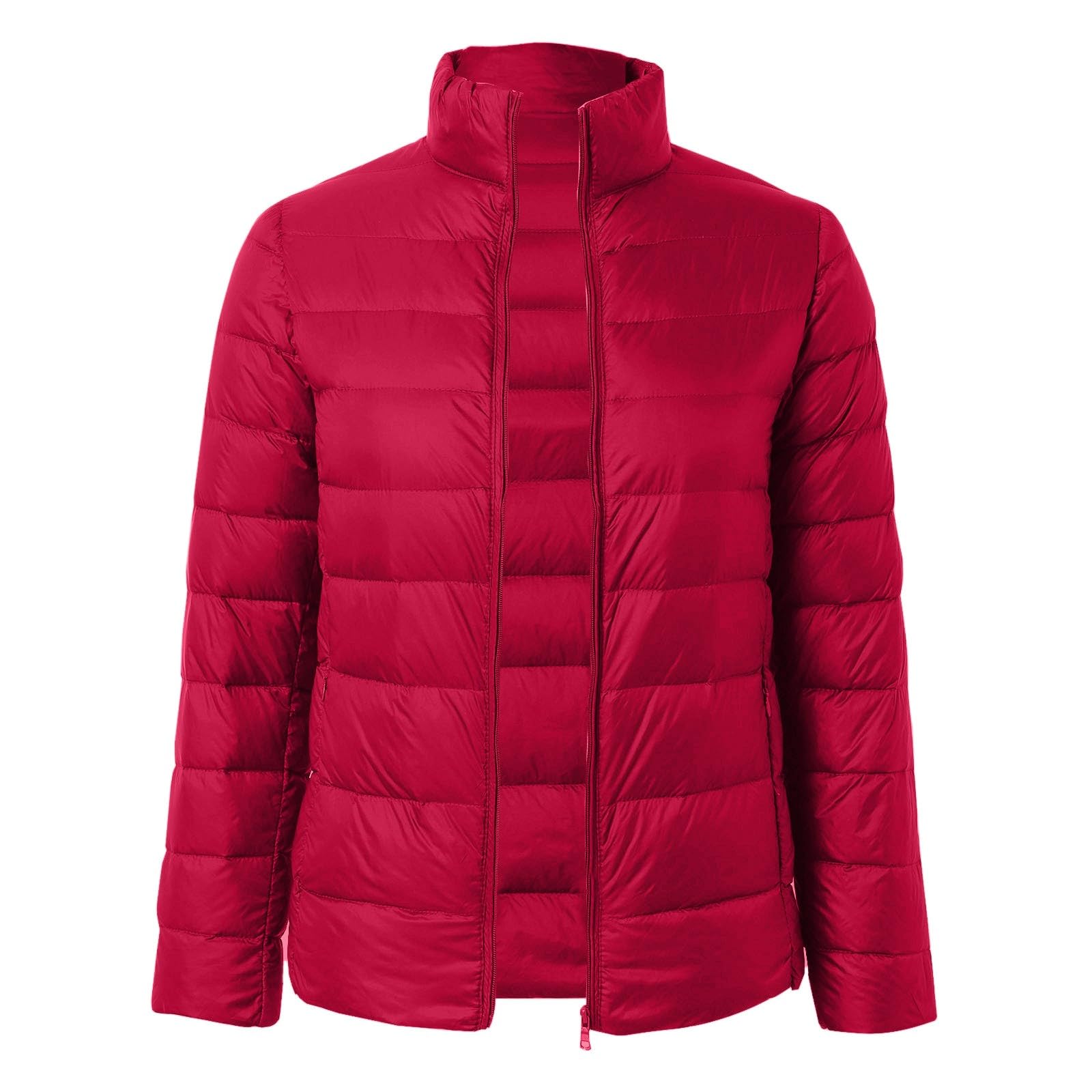 Chaqueta Mujer Abrigo Entretiempo Invierno Cazadora Plumiferos，Chaqueta acolchada corta para mujer plumón y abrigado estilo