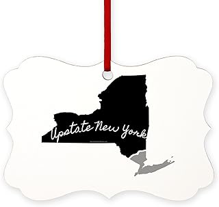 CafePress Upstate New York, of Course Scroll Ornament 4" x 2.75"
