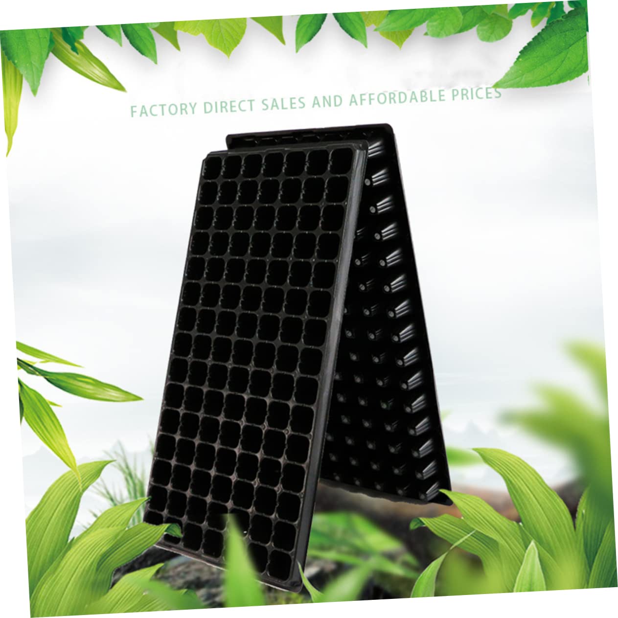 Plateau de Germination 200 Alvéoles en PVC, Lot de 5 Pièces