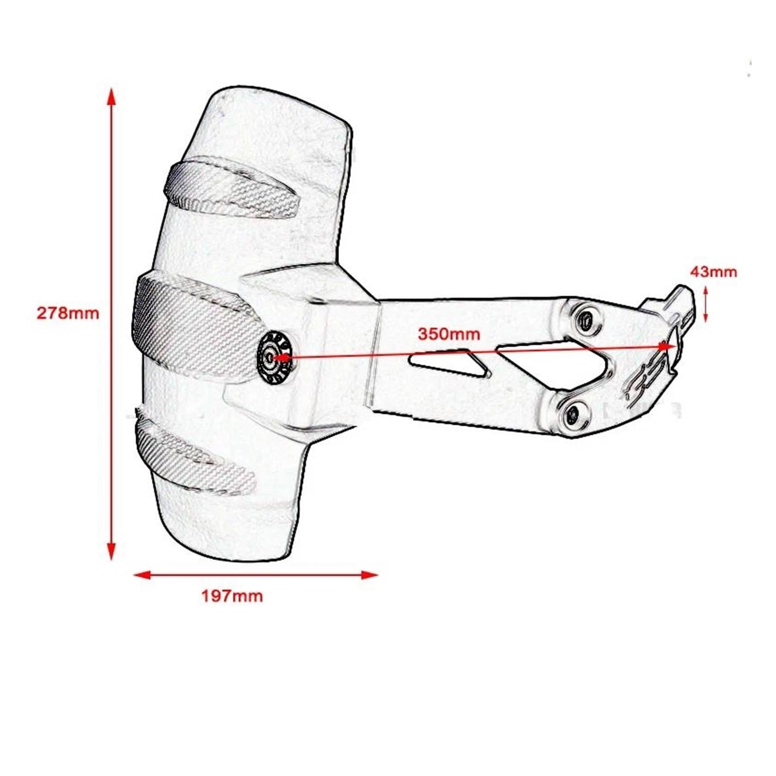 Parafango Motocicletta Per BMW Per F750GS F850GS ADV Parafango Posteriore Parafango Paraspruzzi Protezione Copertura F 750GS F850 GS Adventure 2018-2022 Moto Fender Motocicletta