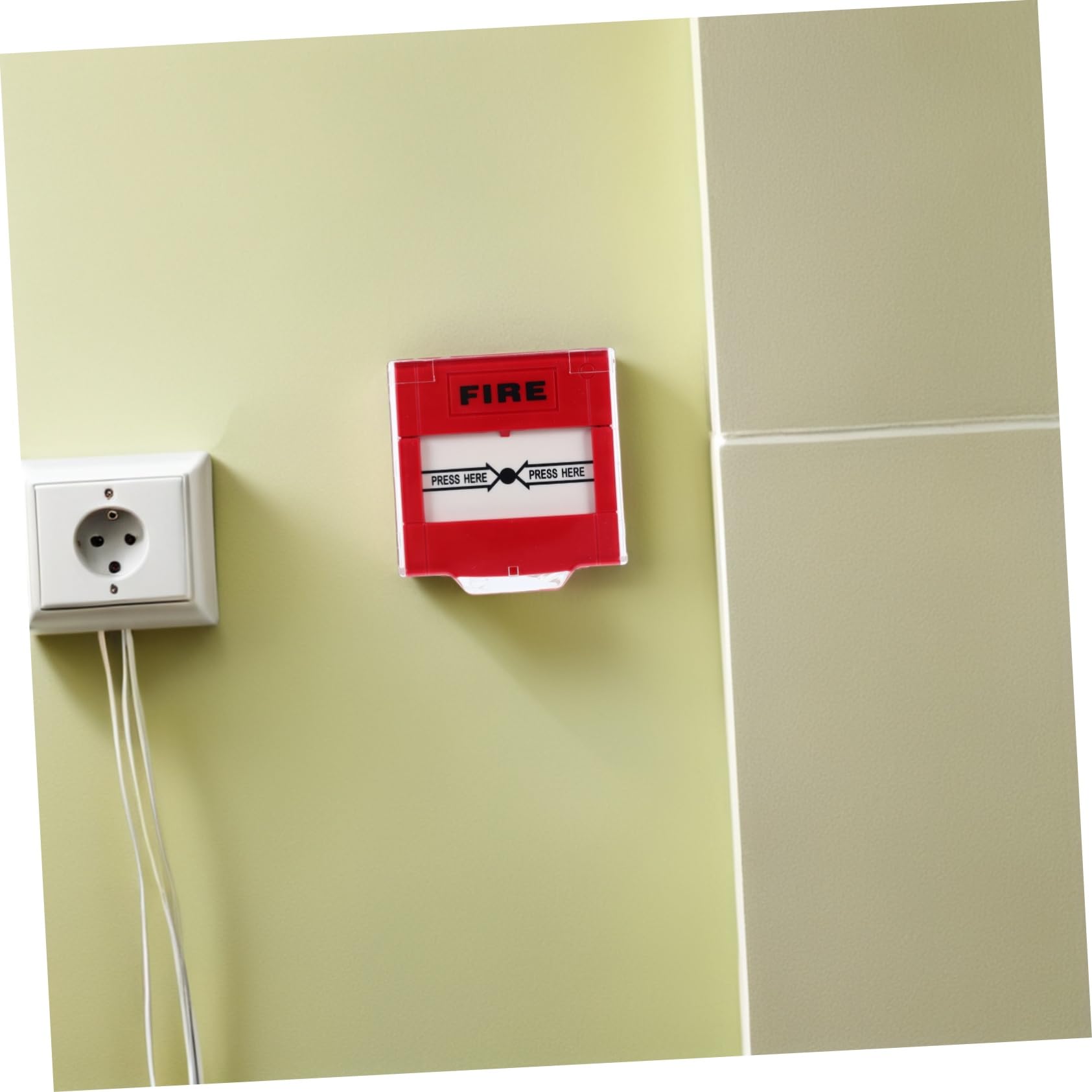 2 Pezzi Pulsante con Reset Manuale Interruttore Antincendio Unico per Allarmi Sicurezza Casa e Ufficio Chiamata Rapida