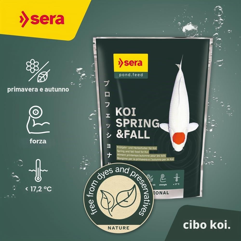 sera koi professional spring & fall 2,2 kg | mangime per Koi 2.200 g | facilmente digeribile