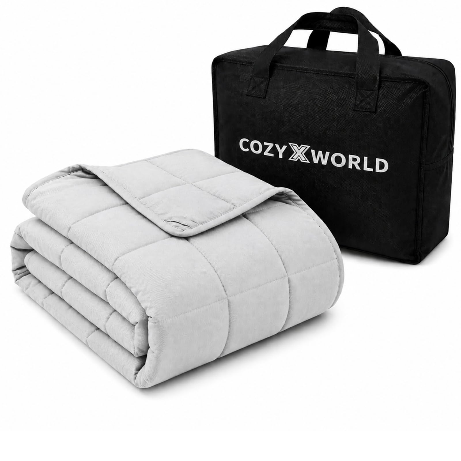COZYXWORLD Weighted Blanket for Adults 8kg 150x200cm Heavy Blanket Grey โ image 1