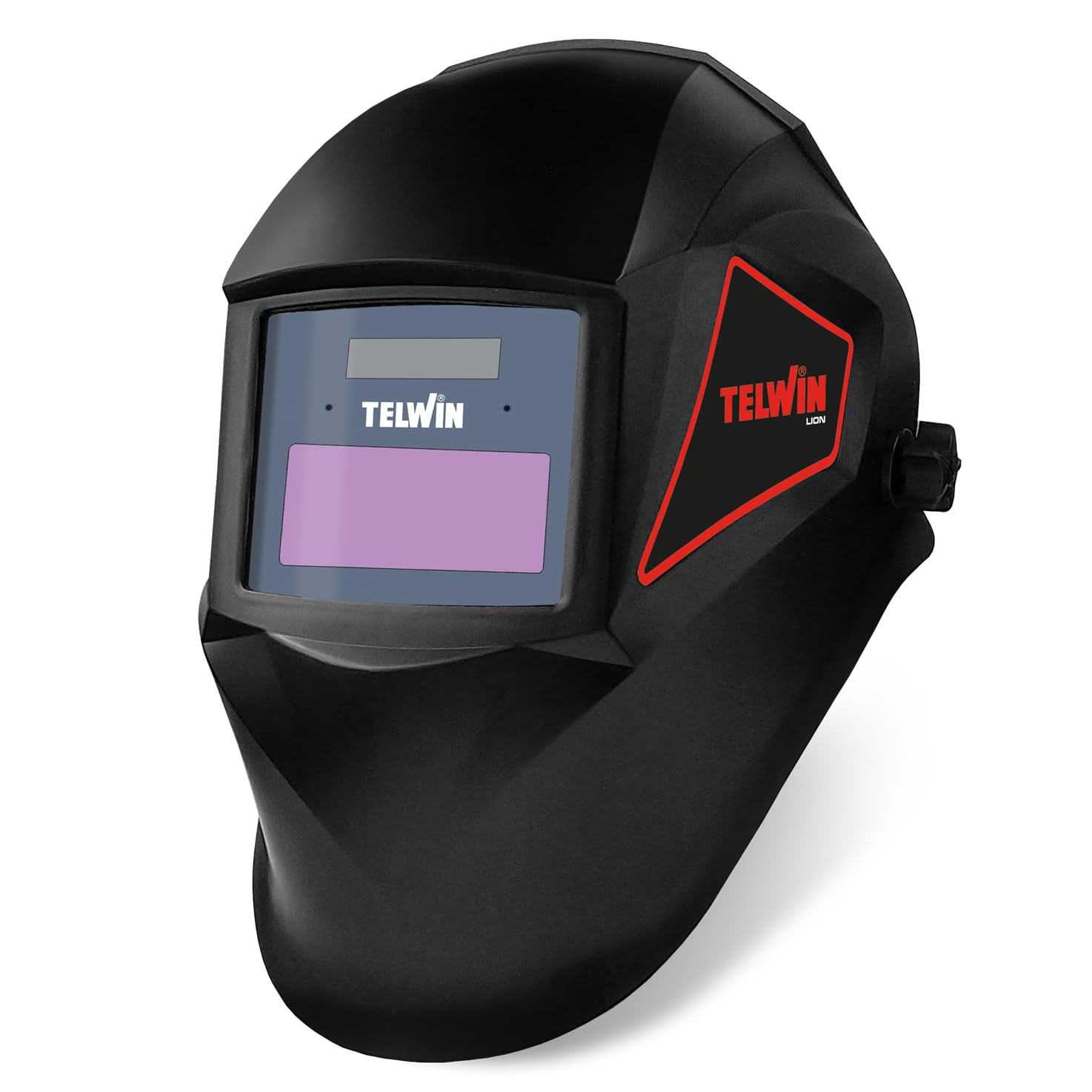 Telwin Lion Maschera a Caschetto per Saldatura MMA/MIG-MAG/TIG, Protezione Semi Professionale e per Fai da Te, Oscuramento automatico, 11 DIN.