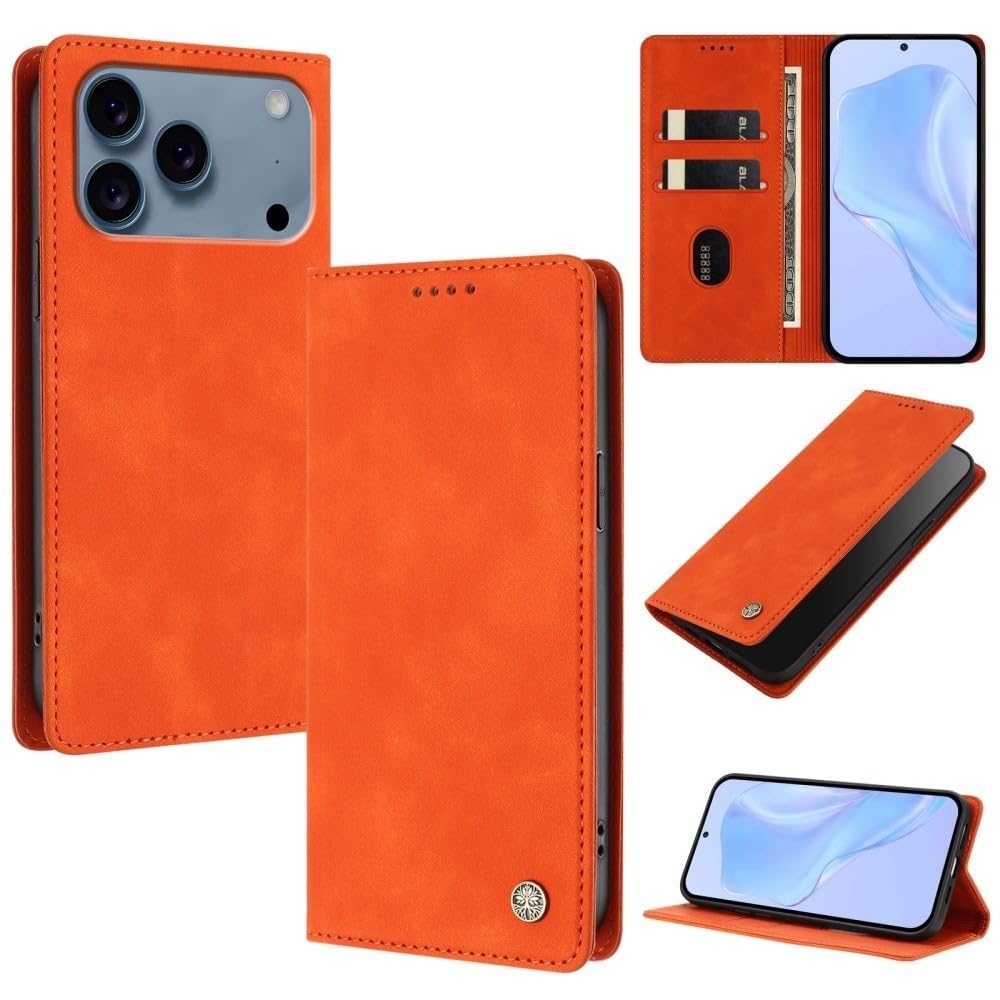 Étui iPhone 13 orange anti-rayures pour résoudre les risques de chute d'écran - 8