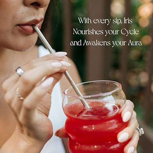 Miniatura 6 de Iris Hormone Health - Mezcla de bebida con electrolitos Soporte de PCOS + función ovárica Inositol de mio y D-Chiro 401, magnesio, fibra