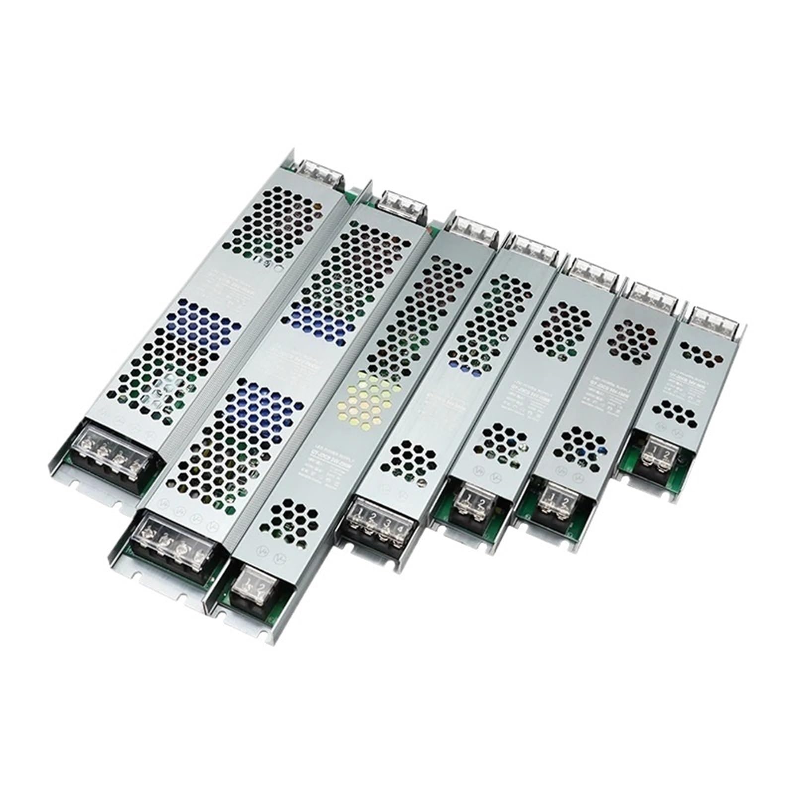 Zasilacz LED 12 V/24 V, 60 W, 100 W, 200 W, 300 W, 400 W, 500 W, ultra-cienki transformator AC/DC, konwerter sterownika LED do taśm oświetleniowych LED.