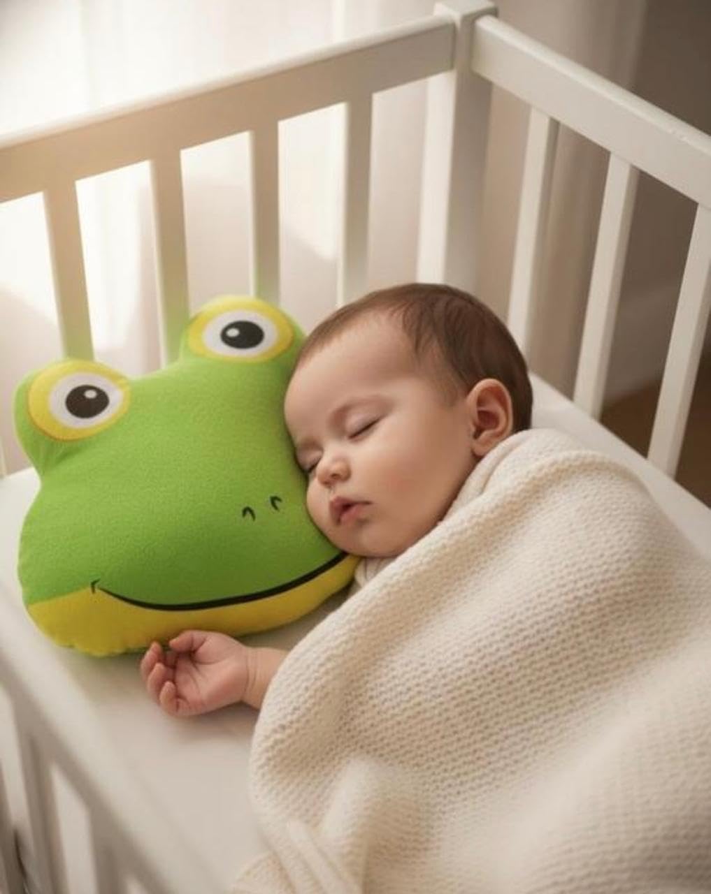 One-Shoulder Baby Carrier mother's lap sleeping: Adjustable Hip Wrap with Mesh & Cotton Fabric for Newborns, Half Wrap Hip, Adjustable, Lightweight Cotton, Baby Sling Carrier (Frog cushion pillow for kids-A)-image-44