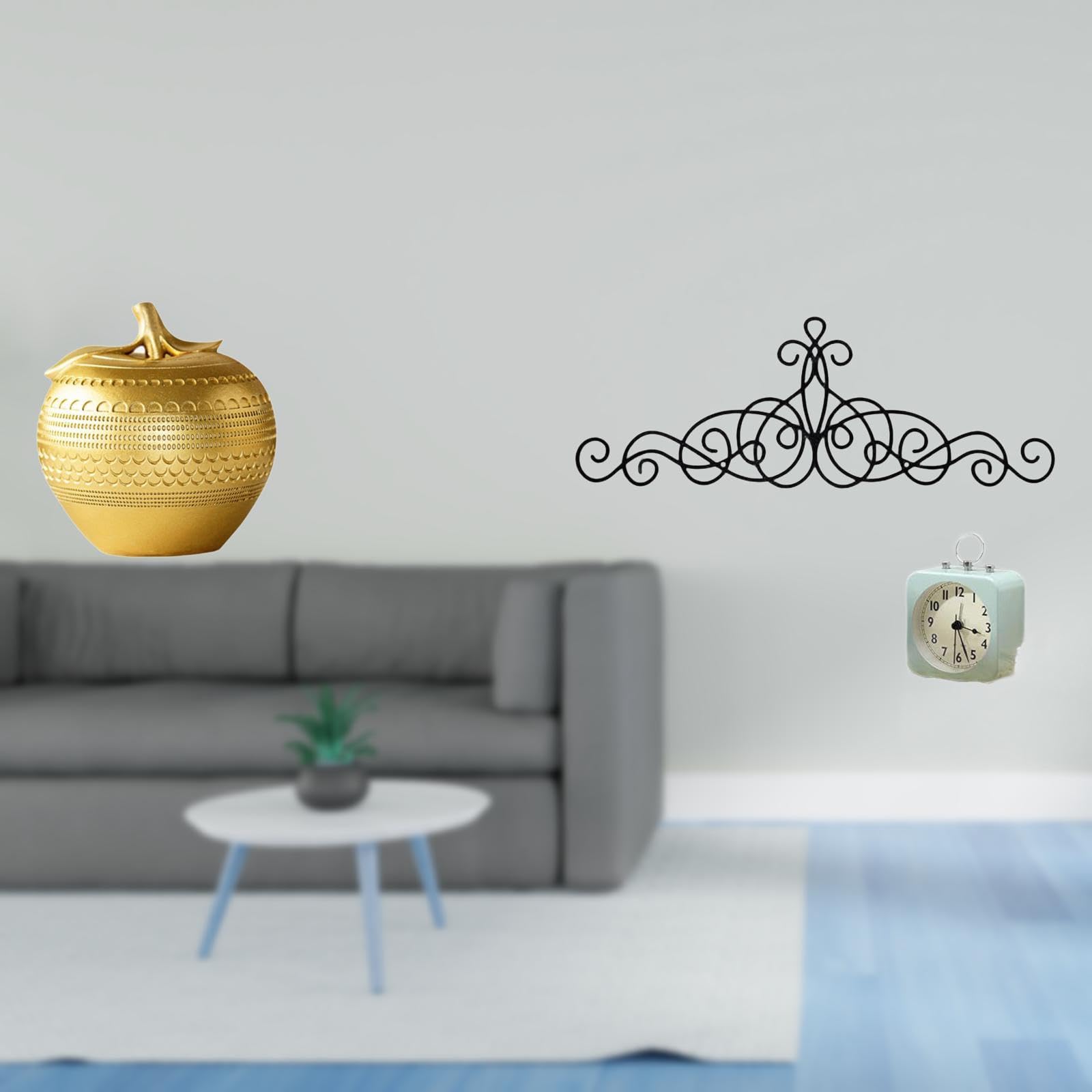SECRET DESIRE Modern Resin Fruit Sculpture and Metal Floral Wall Art Decor for Tabletop Bookshelf Dining Room Bedroom Office Patio Indoor Outdoor Spaces|Home D?©cor|Figurines-image-11