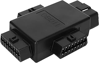 Uxsiya Conversor OBD de 16 pinos, OBD macho para fêmea Universal mais rápido plugue OBD de 16 pinos flexível para 1 adaptador macho para 3 fêmeas com 16 pinos para ferramenta de diagnóstico