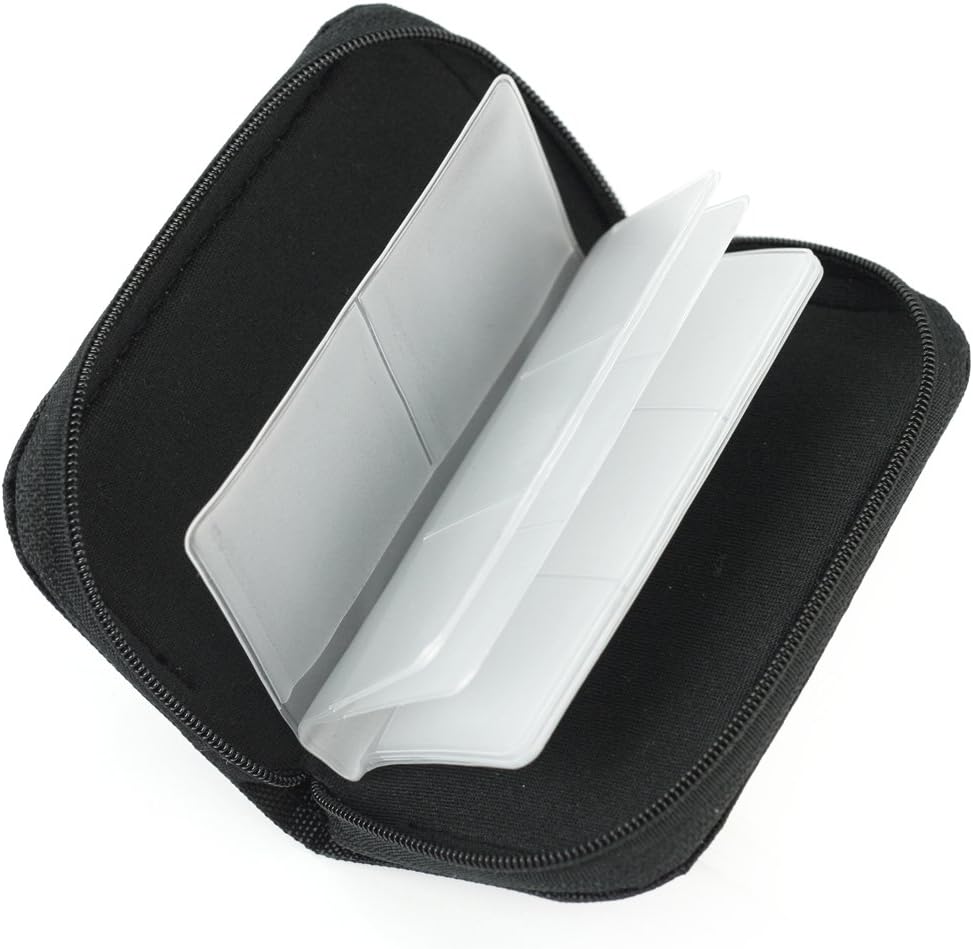 RHX Black Carrying Case Storage Holder Wallet Bag For Memory Card XD SD CF 22 Slot