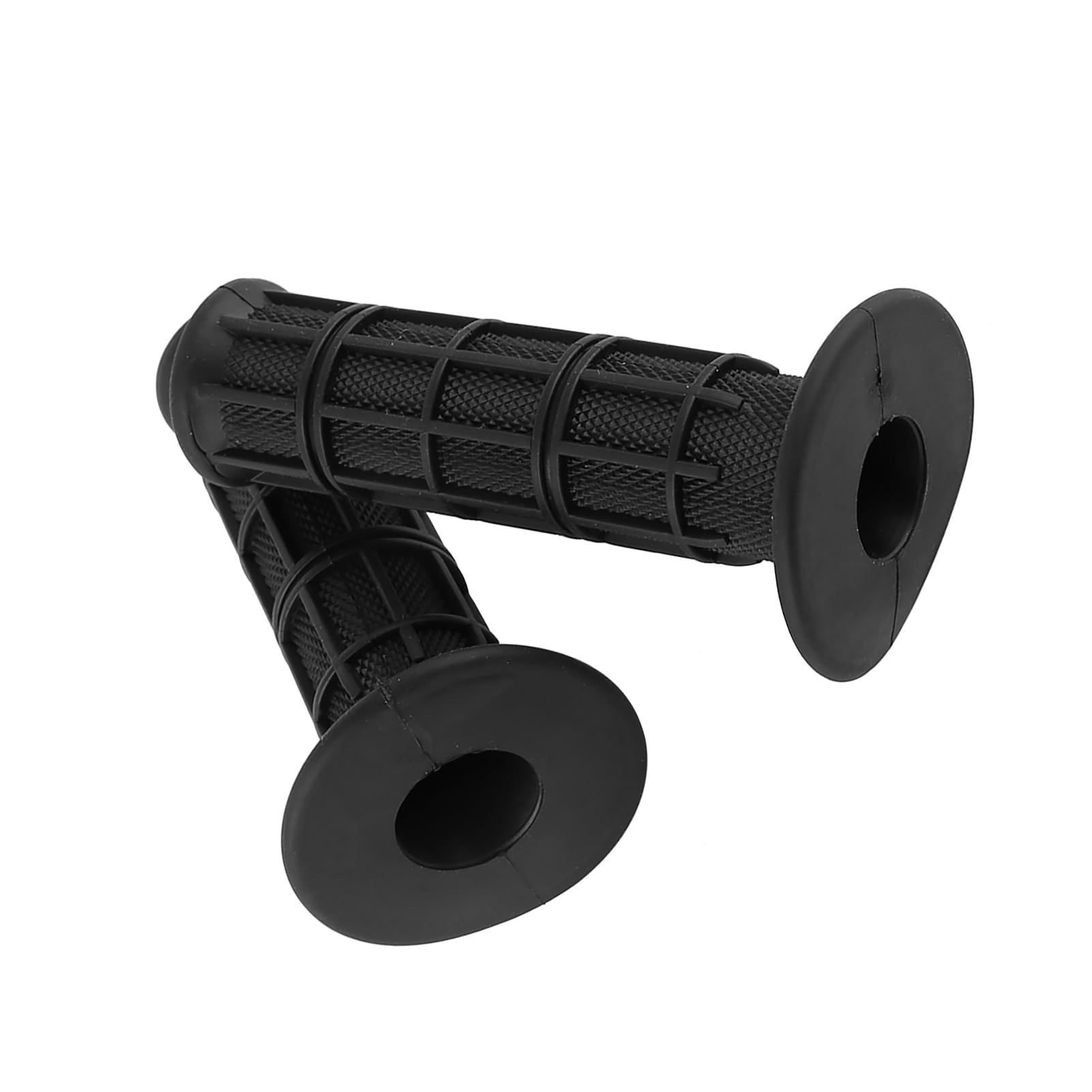 Puños de manillar de motocicleta, 22 mm 7/8 "Puños de mano de motocicleta antideslizantes universales Puños de manillar de motocicleta de goma, 1 par