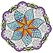 Stuff2Color Pinwheel Fuzzy Velvet Coloring Mandala - 20x20 Inches