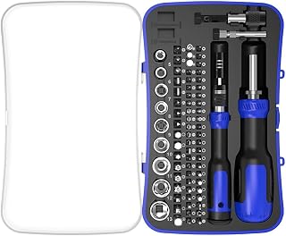 Ratcheting Screwdriver Set 77-in-1 Vehicle Repair Tool | Multi Bit Screw Driver För Mekaniker Tekniker -Montörer Möbler Verkstad