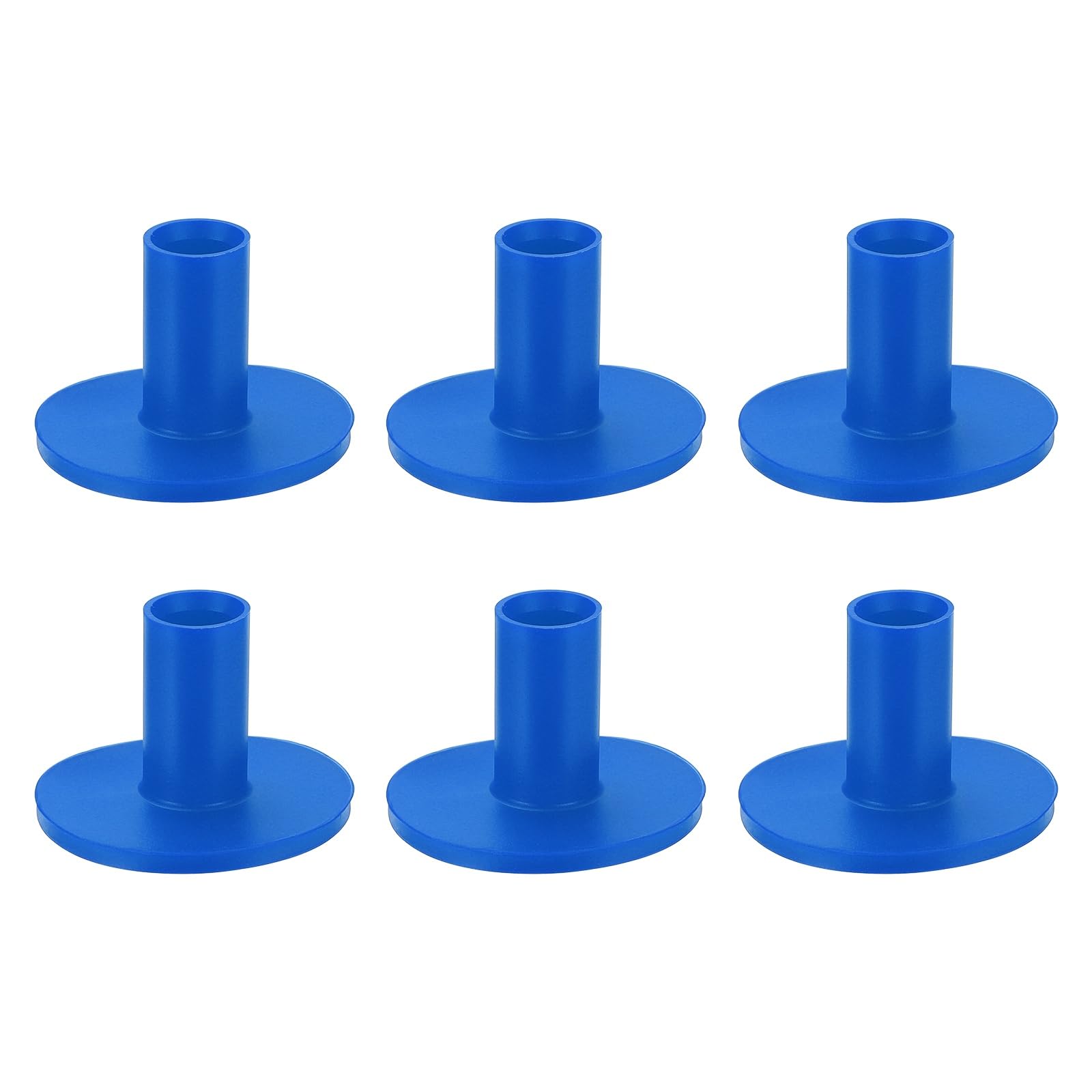 YELARXI Rubber Golf Practice Tee, Driving Tee 1.4 Inch & 6 Pack & Rubber & Blue-Fitting for (Indoor/Outdoor/Golf Hitting Mats/Courses/Backyards/Lawns)
