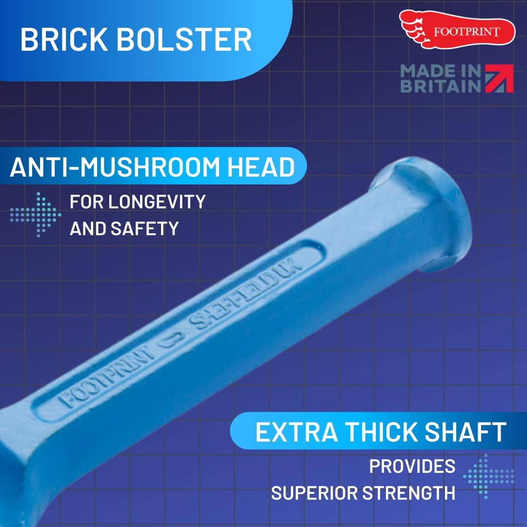 Footprint Brick Bolster, Electricians Bolsters & Flooring Chisel
