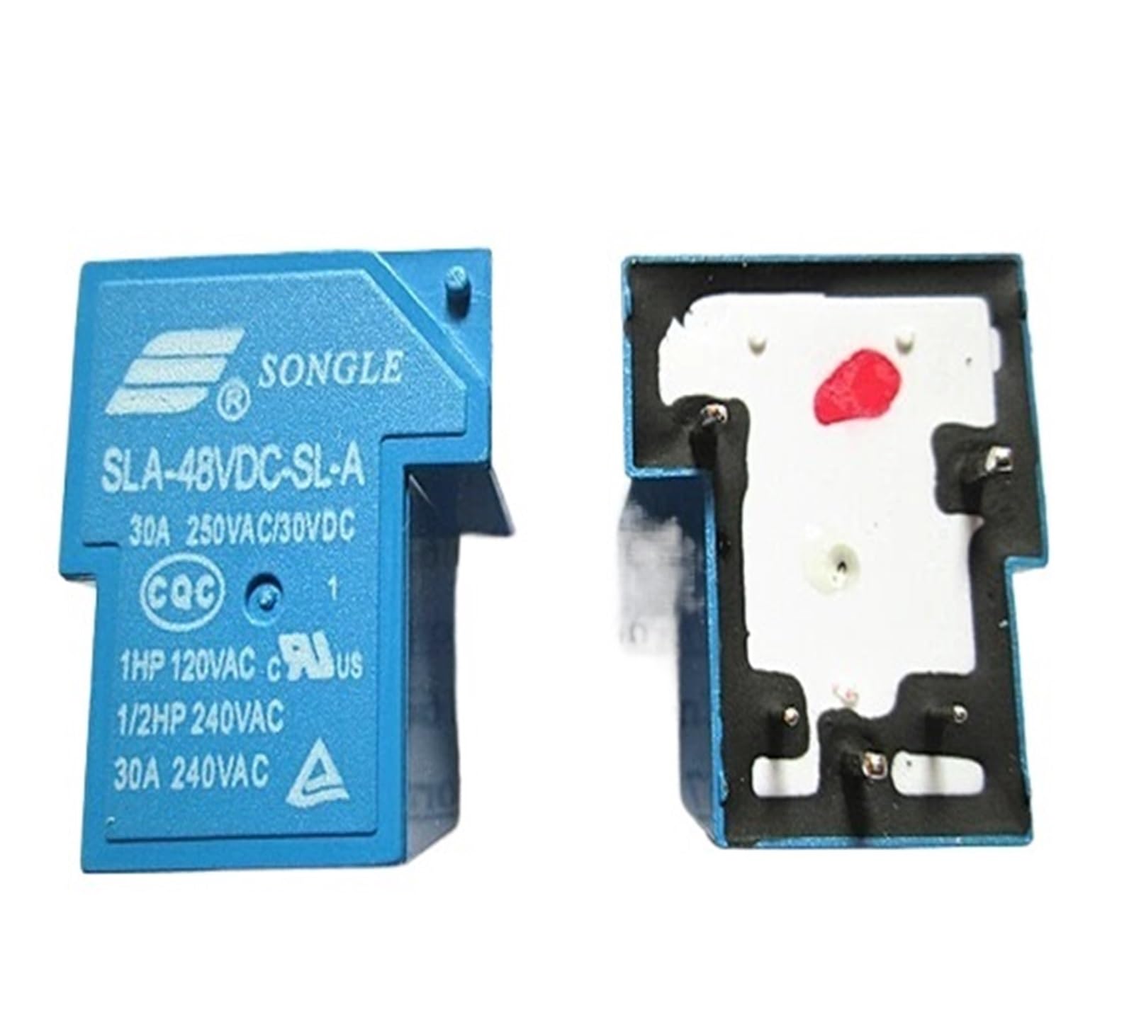 OSHZIKJII Relay SLA-48VDCSLA SLA48VDC 48VDC 30A 250VAC T90 48V DC48V DIP5(5PCS)