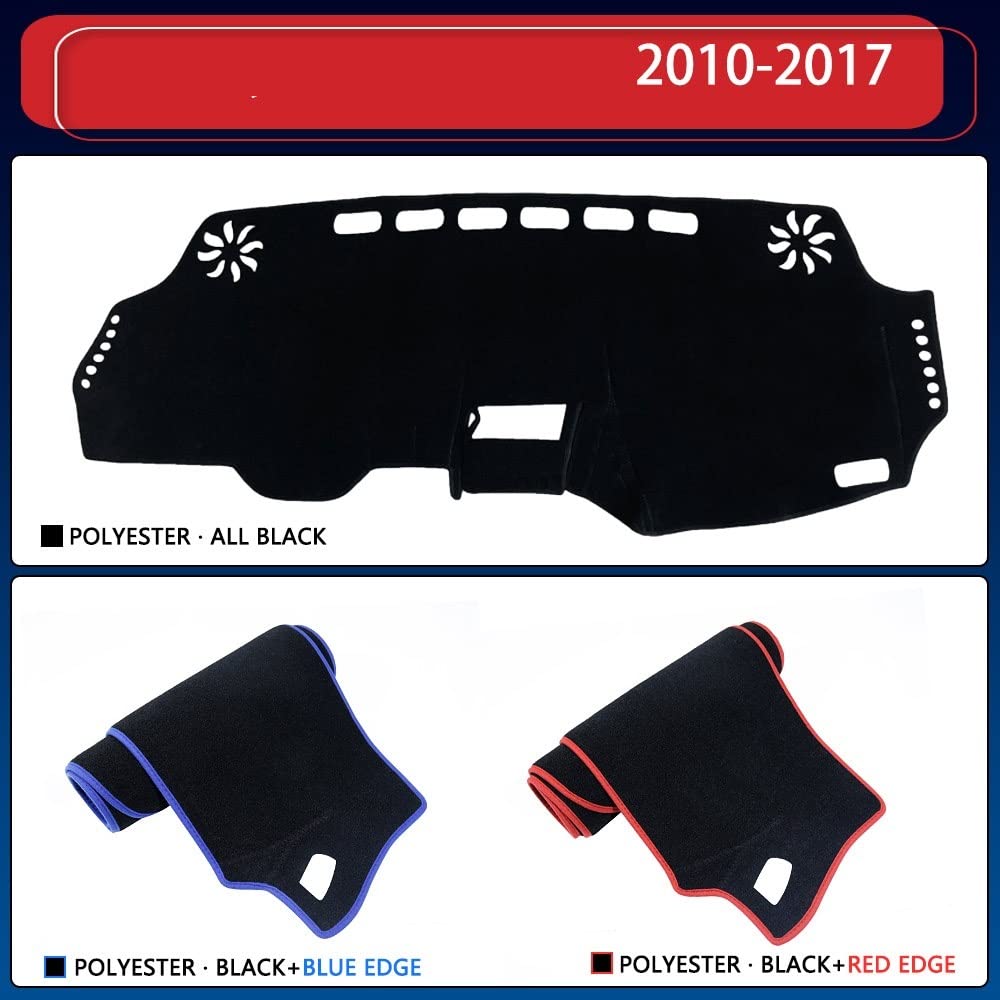 Almohadilla Parasol Para Toyota Para Wish AE20 2010 2011 2012 2013 2014 2015 2016 2017 Cubierta Protectora Para Salpicadero Evitar Alfombra Ligera LHD Cubierta Estera del Tablero ( Color : Blue Edge )
