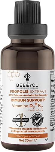 Miniatura 3 de BEE and You Extracto de propóleo 100% natural Vitamina D3 K2 de alta potencia, suplemento de apoyo inmunológico, antioxidantes, desintoxicación