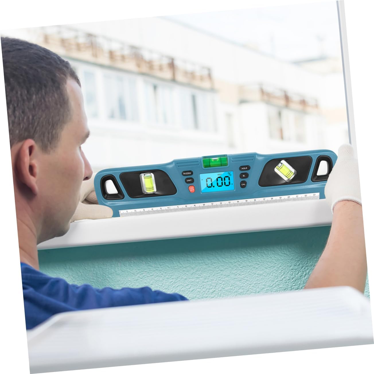 DOITOOL 3pcs High Precision Backlight Spirit Level Ruler Mini Balancing for Accurate Horizontal Measurements Portable Balance Tool Voice Prompt Feature