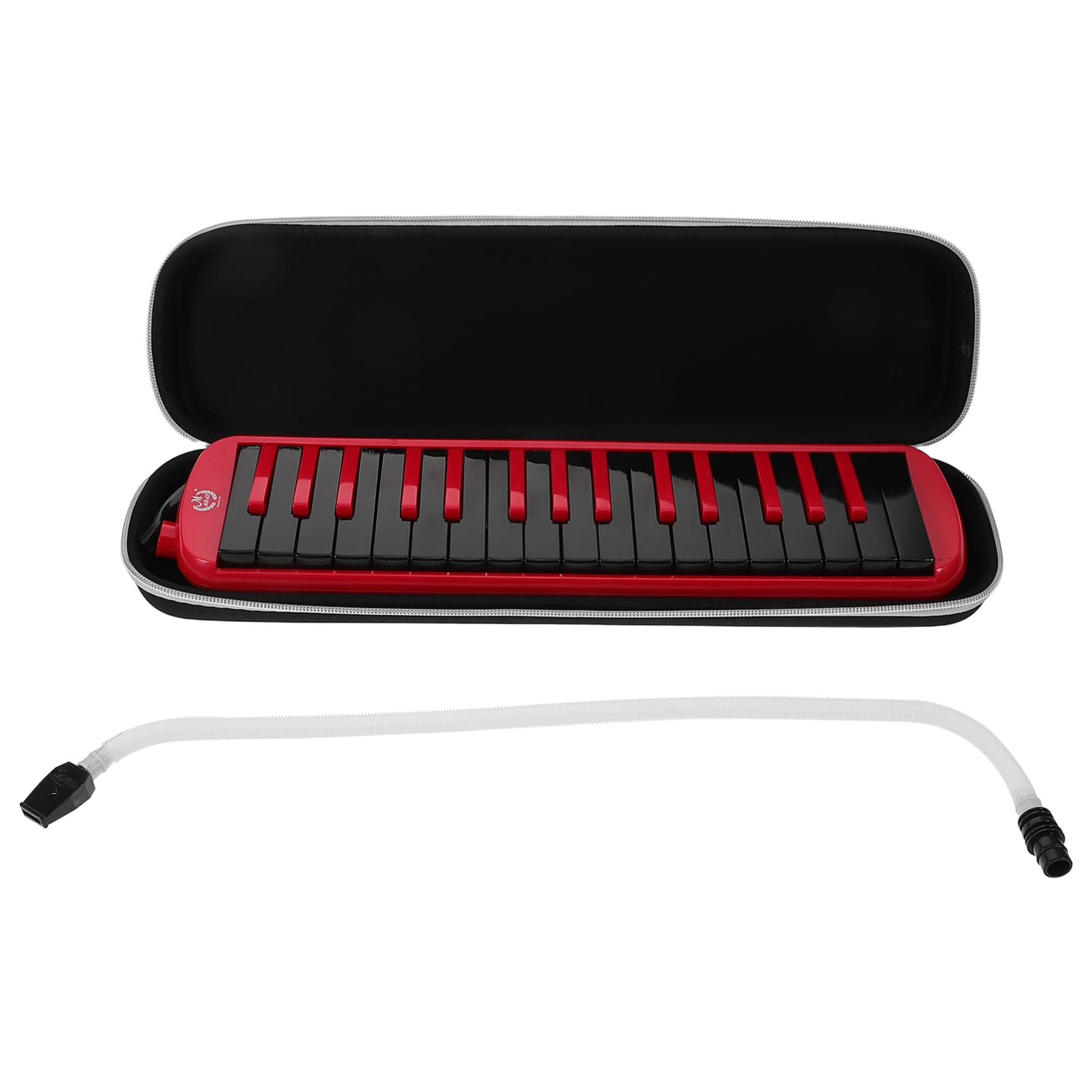 ibasenice 32-tasten Sopran Melodica für Anfänger und Erwachsene Blasinstrument aus Abs mit Mundstück Tragetasche und Eva Kasten