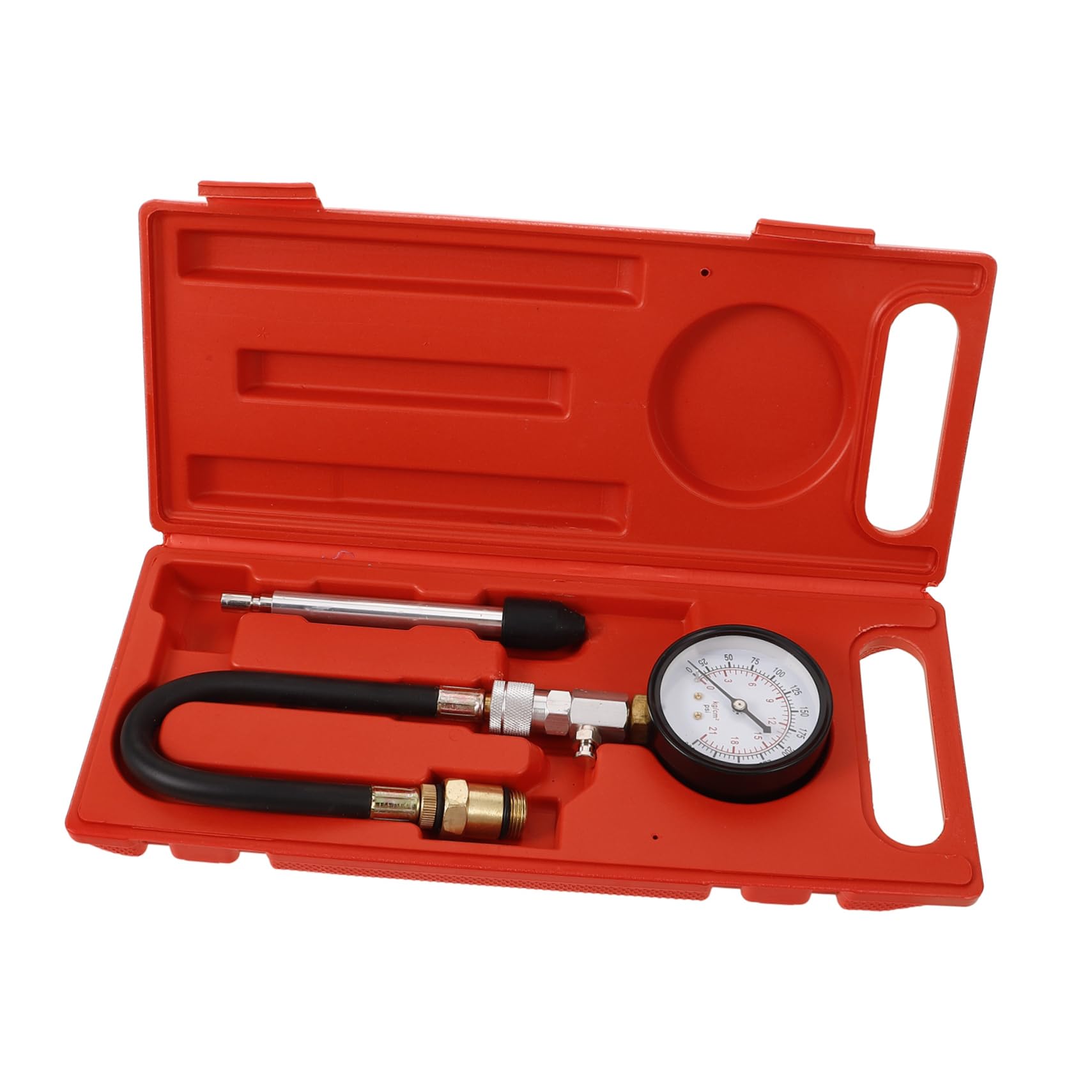 Cabilock 1Set Automotive Engine Cylinder Compression Tester Kit Pressure Gauge for Precise Engine Analysis User Friendly Design Compatible with Various Car Engine