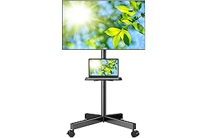 Mobile TV Stand 23-60 Inch | PERLESMITH Portable Cart