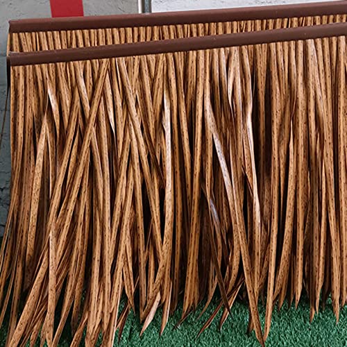 IVDNSLU Artificial Simulación Azulejos De Paja,usarse Jardín Sombrilla Tiki Bar Pabellón,PE PláStico Hawai Techo Rollo De Paja(Size:2pcs)