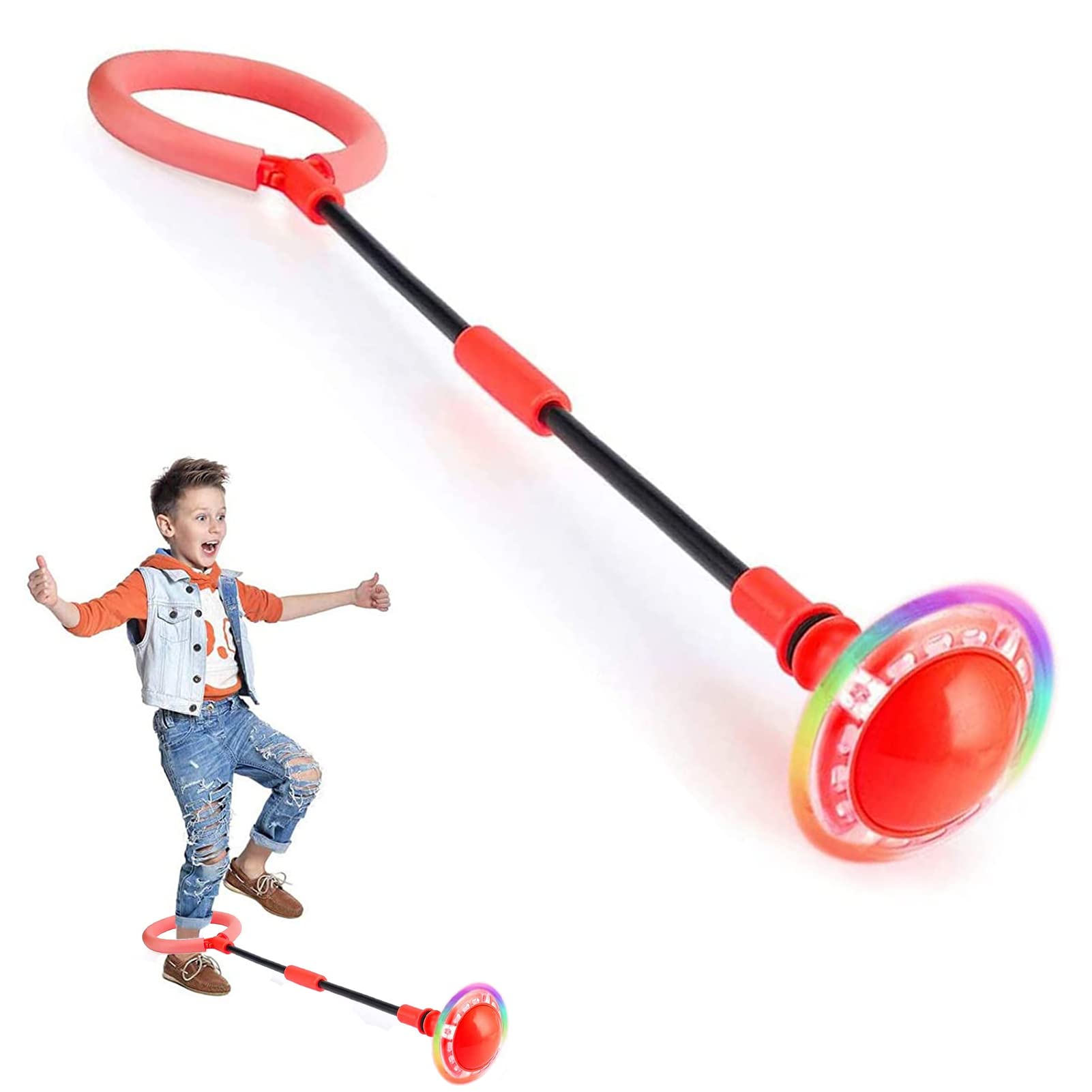 Q-WOOFF Anillo de Salto Intermitente para Niños y Niñas, Pelota de Salto Deportivo para Ejercicio, Competición y Juegos al Aire Libre - Regalos — view 8