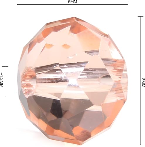 Miniatura 10 de Briolette Cuentas de cristal facetadas Rondelle sueltas, cuentas espaciadoras de cristal a granel para manualidades, pulseras, collares, aretes,