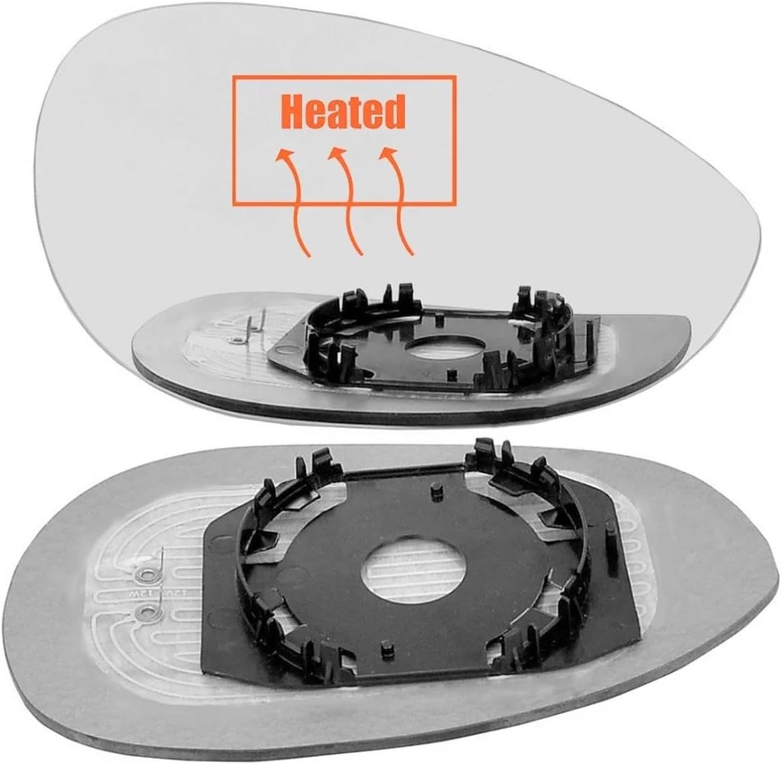 Rétroviseur Rétroviseur latéral chauffant pour Fiat 500 500c 2007-2023(Left Right)