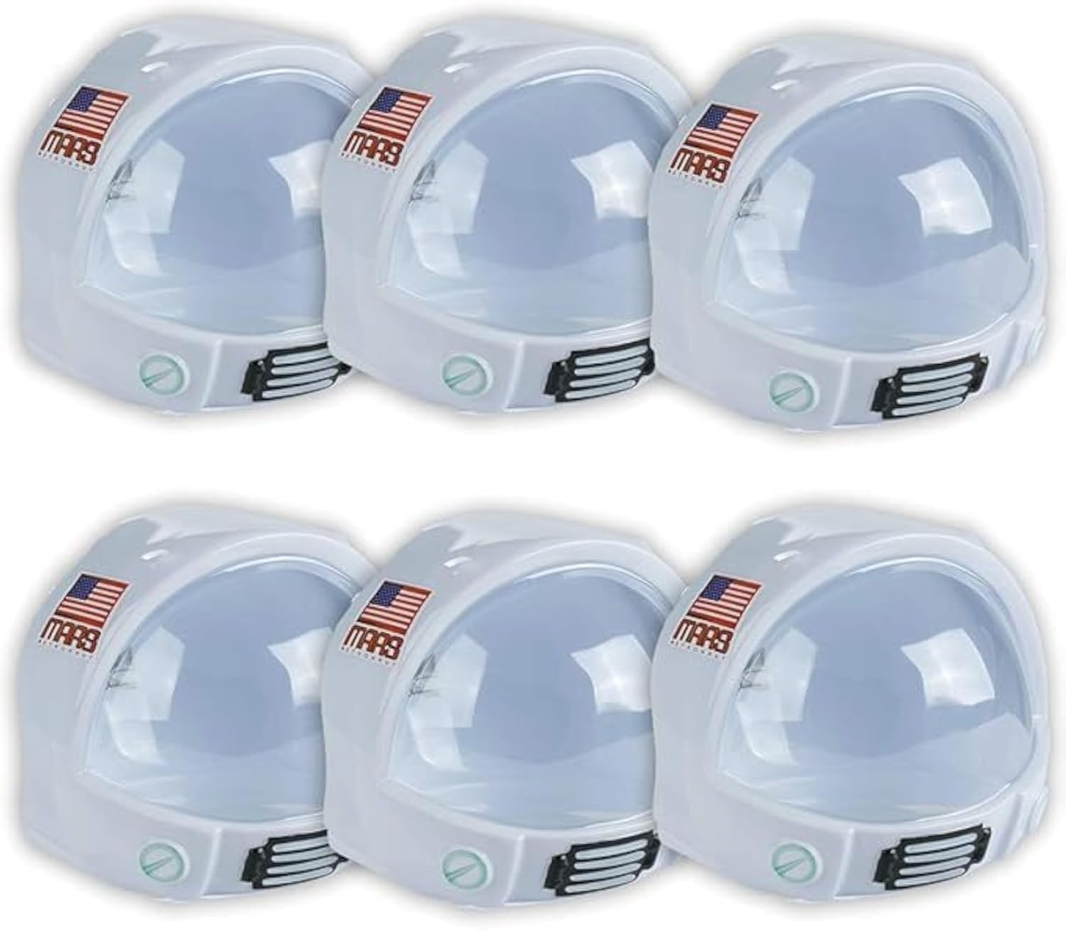 Tigerdoe Astronaut Hats - 6 Pack - Space and Outer Space Party - NASA Birthday - White, M