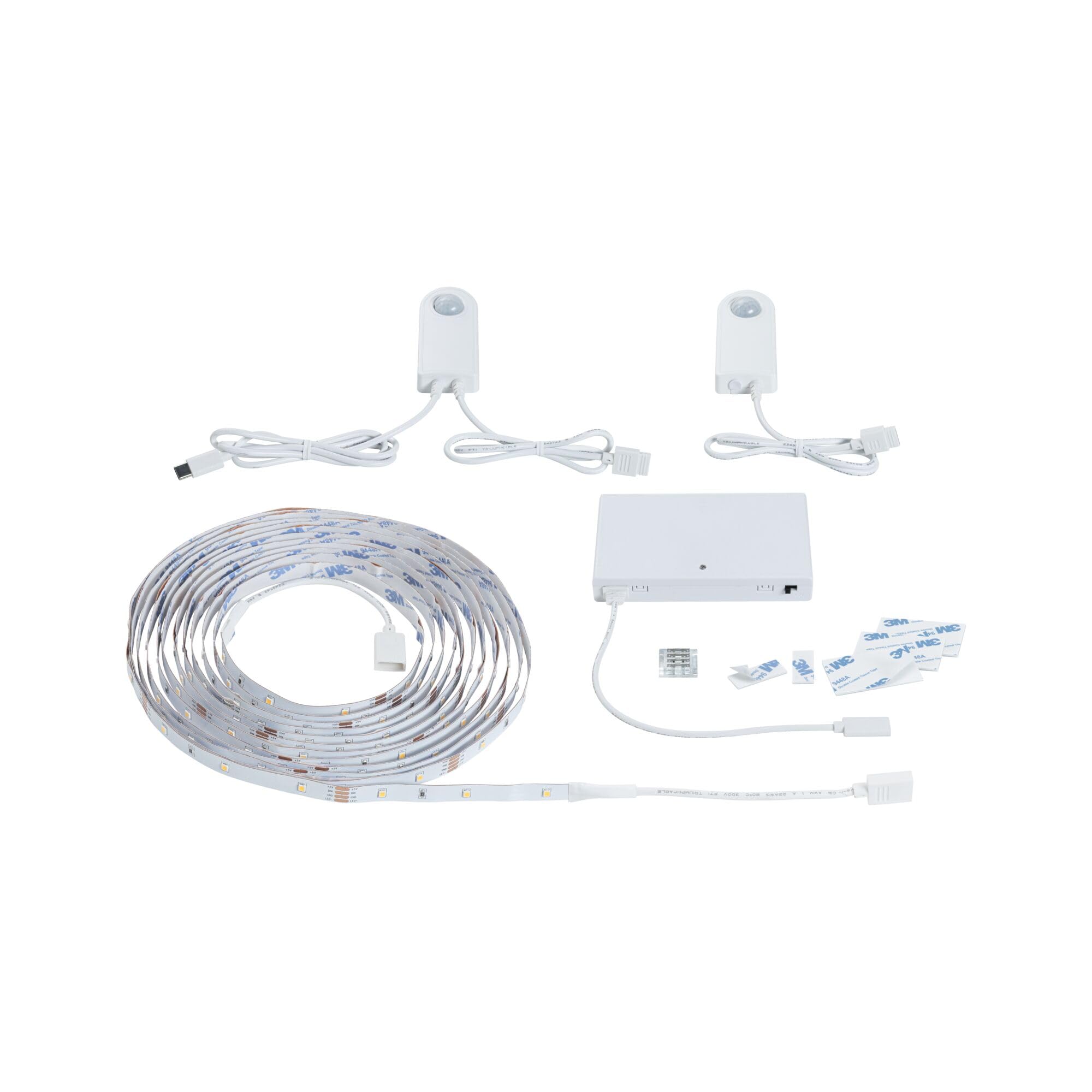 Paulmann LED Stair Strip Sensor Set 5m Dämmerungsgesteuerter Bewegungsmelder (IR) 5m 5W 180lm/m 30 LEDs/m 3000K 71120