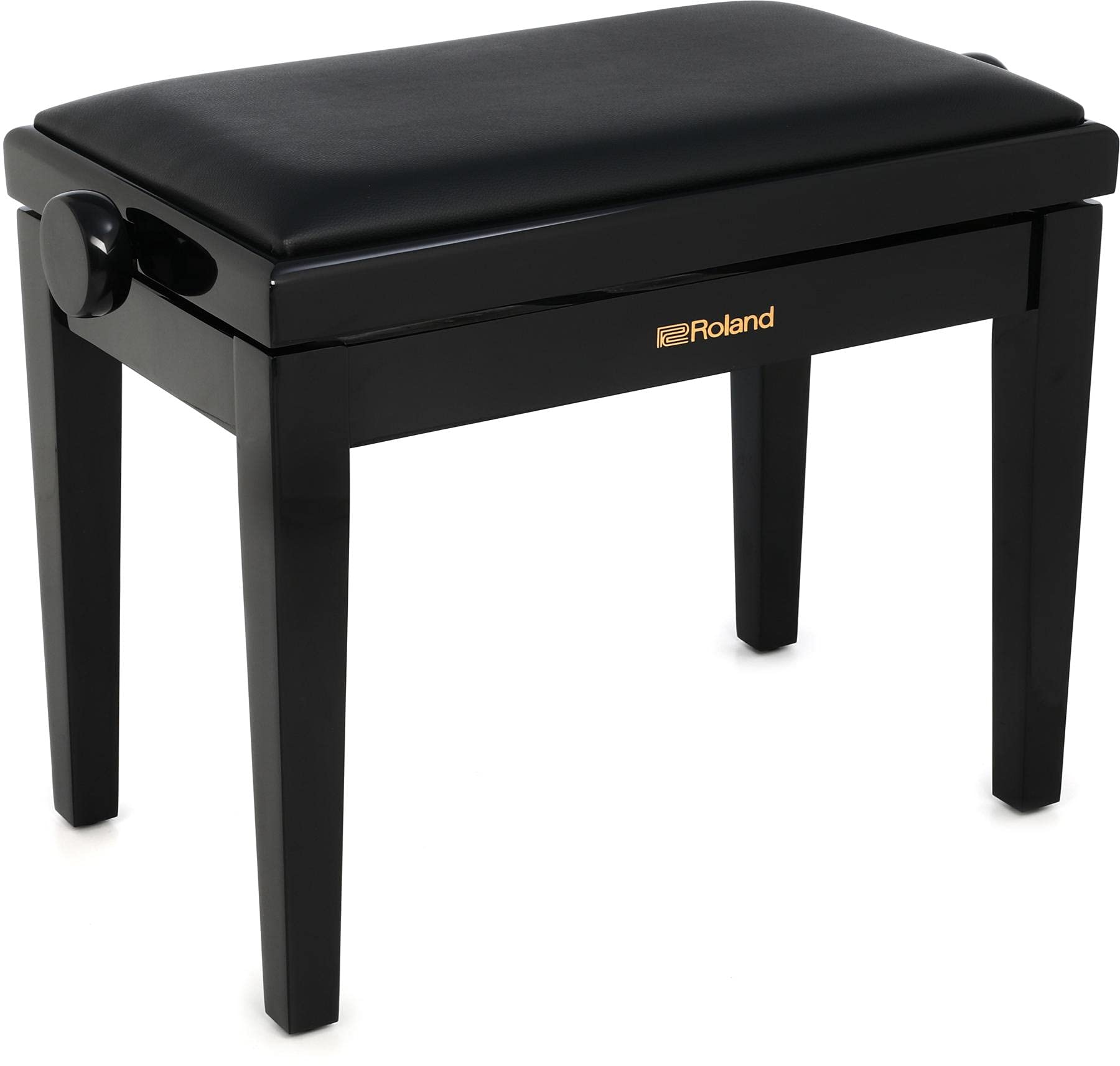 Roland RPB-200PE-US Piano Keyboard Bench, Adjustable Height 17.9-21.8 Inch, Polished Ebony