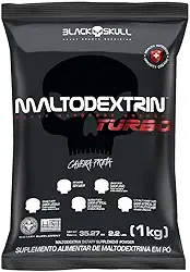 Maltodextrina Turbo (1kg) - Sem Sabor - Black Skull, Black Skull
