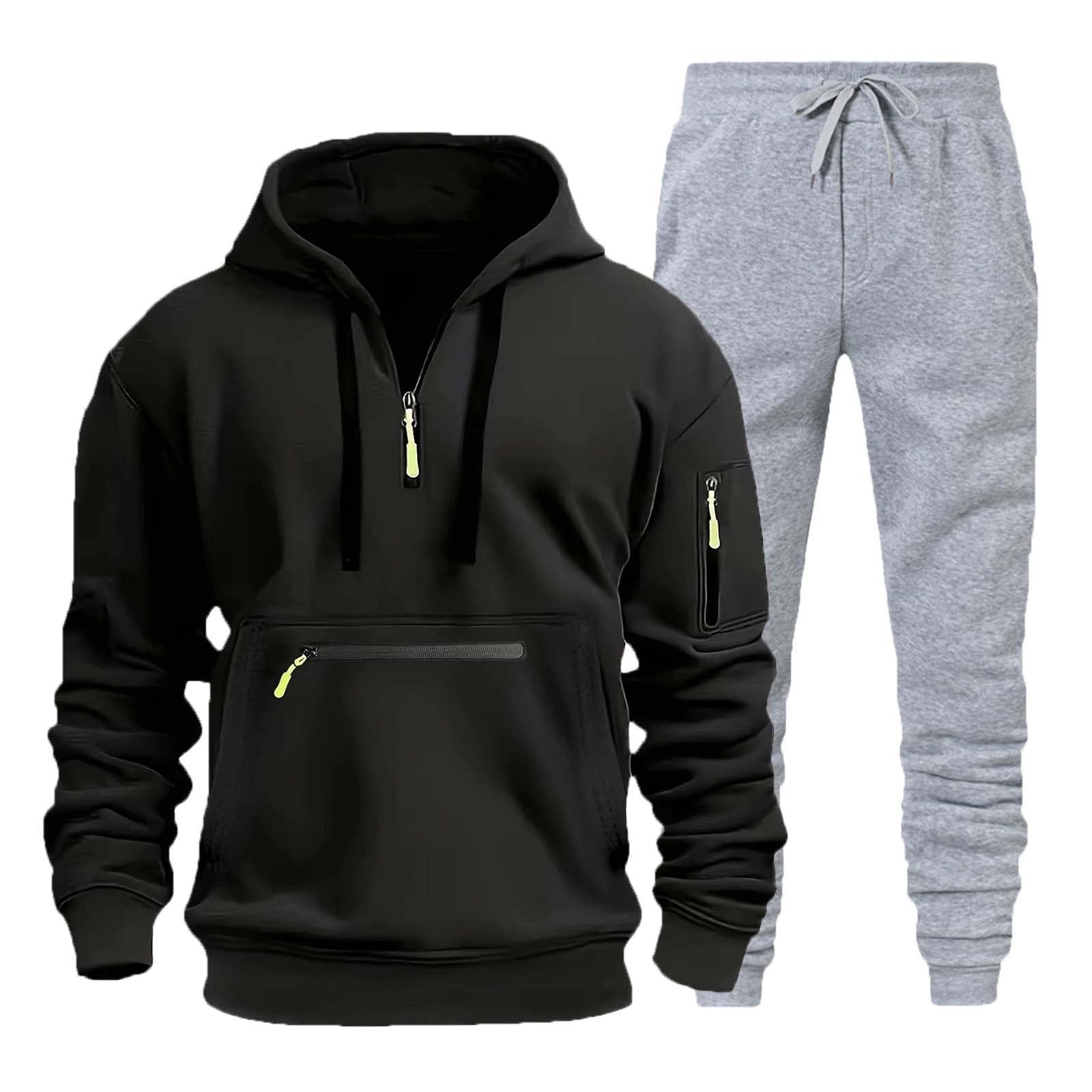 Ensemble sweat à capuche et jogging pour homme, ensemble complet