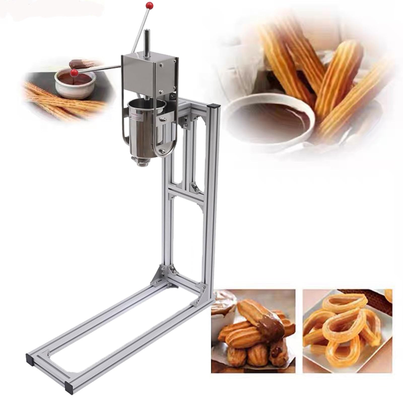 Elektryczna maszyna do produkcji churrosów, 3L 5L 7L 7L | ręczny wypełniacz churro, komercyjna hiszpańska maszyna do churro, automatyczna latynoska maszyna do pączków owocowych