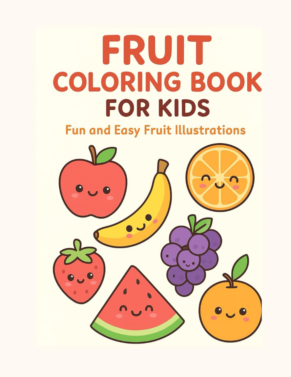 Simple Fruit coloring Book for kids