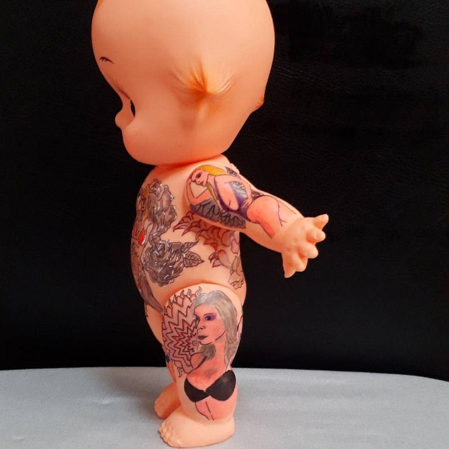Amazon | 入れ墨キューピー人形(34㎝ | 人形・ドール | おもちゃ