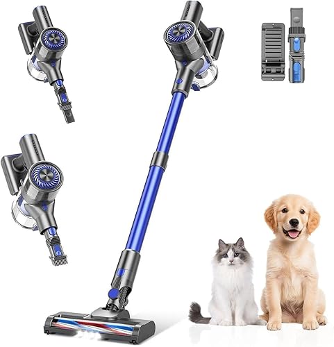 Aspiradora inalámbrica, aspiradoras para el hogar con súper succión, aspiradora ligera con 35 minutos de funcionamiento, aspiradora inalámbrica