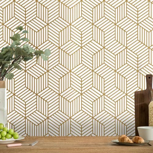Papel Tapiz Autoadhesivo Impermeable, Papel Decorativo para Pared, Papel de Contacto Impermeable para Renovación de Muebles de Casa Cubierta de Mueble,Encimera,Cocina,Estante