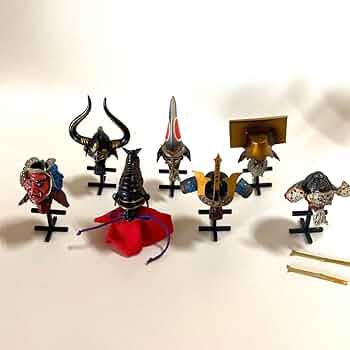 戦国武将物語　7枚セット Amazon.co.jp: 戦国武将 兜マグネット 7種セット 伊達政宗 上杉