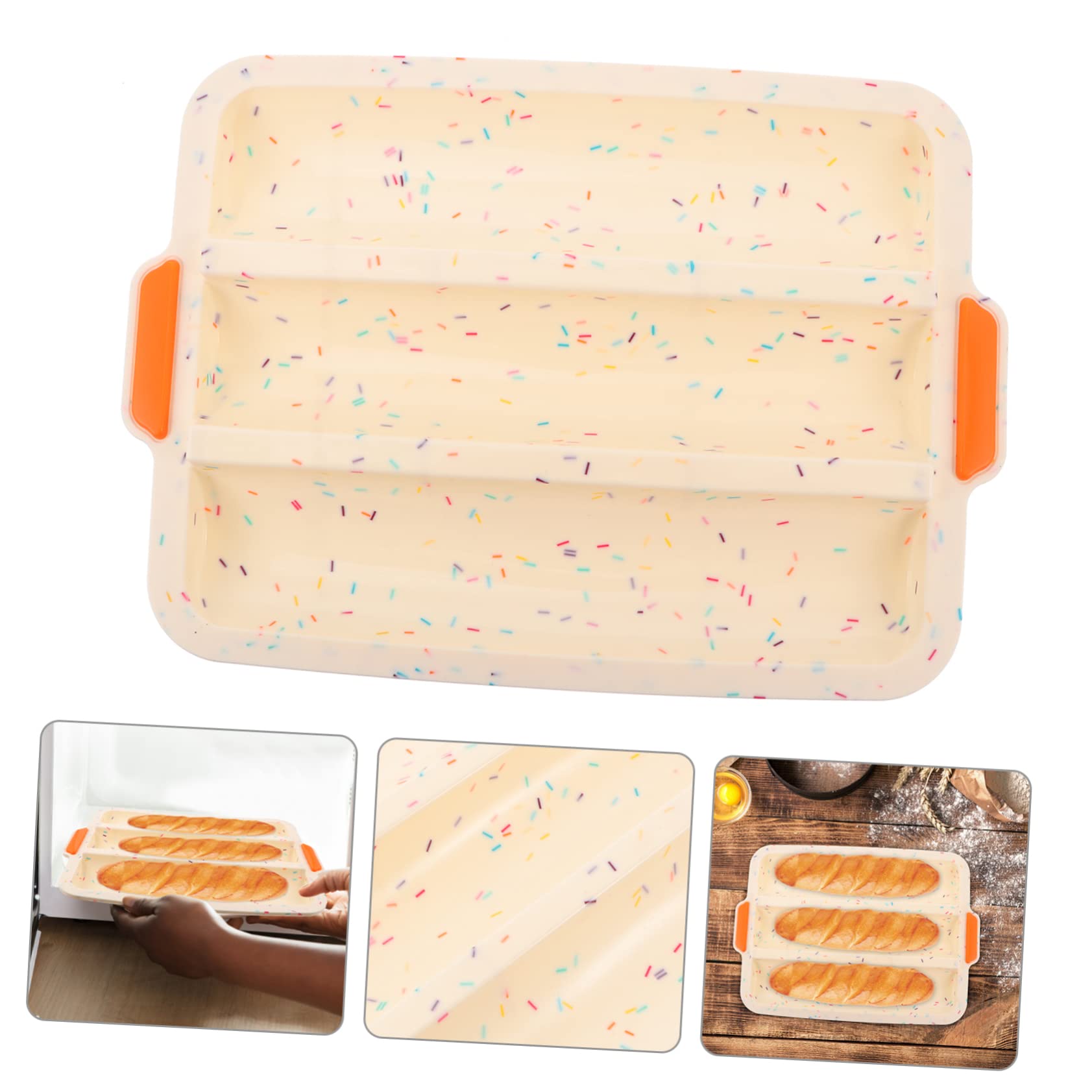 COLLBATH Silicone Bread Baking Mold French Bread Mould Non-stick Loaf Bake Mold