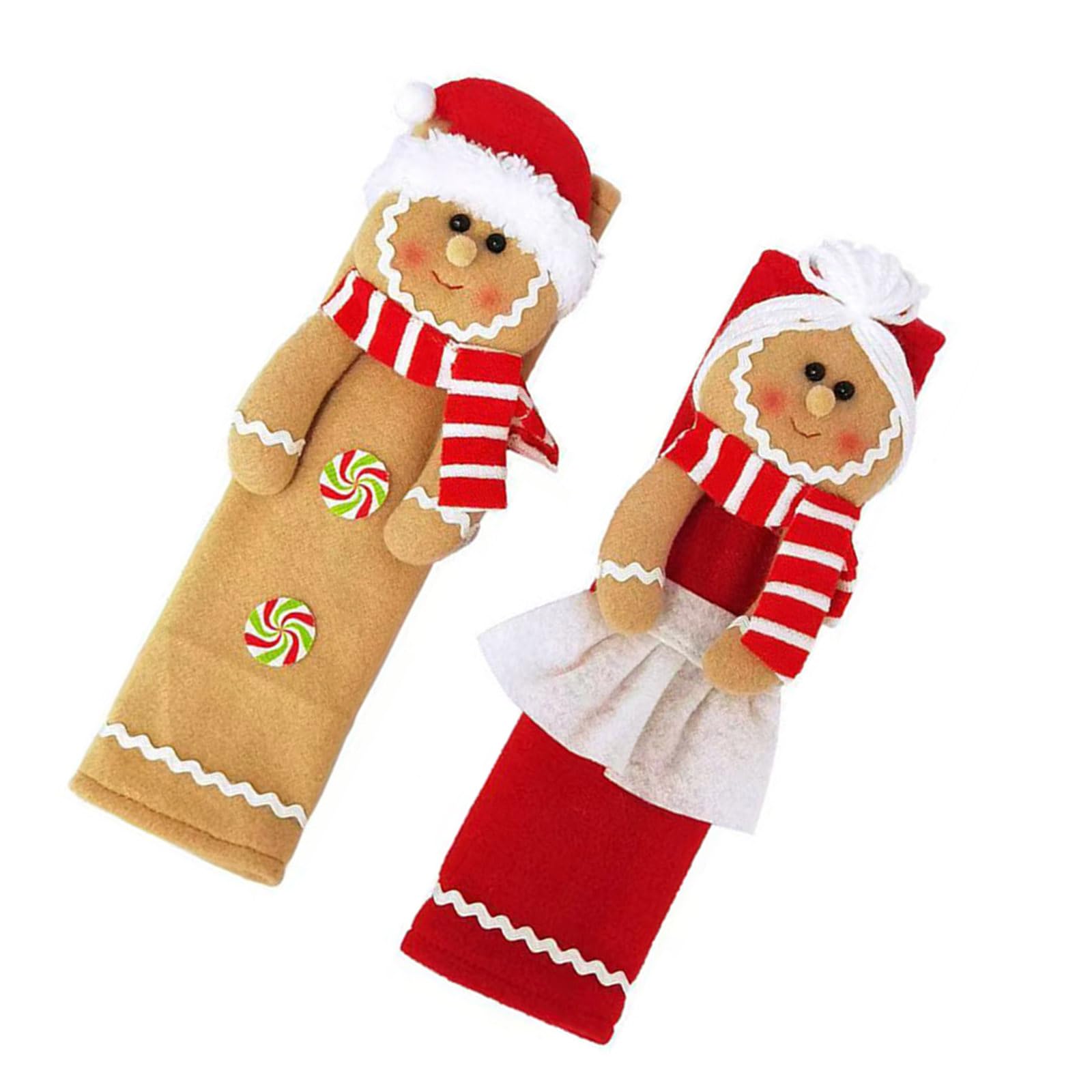 Ljhnba A Ljhnb Holiday Handle Covers Durability Fabric Sleeve Christmas Decors For Refrigerator Door Window Crafting Party Supplies Holiday Door Knob Decorations